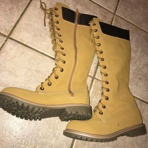 High fashion work boots